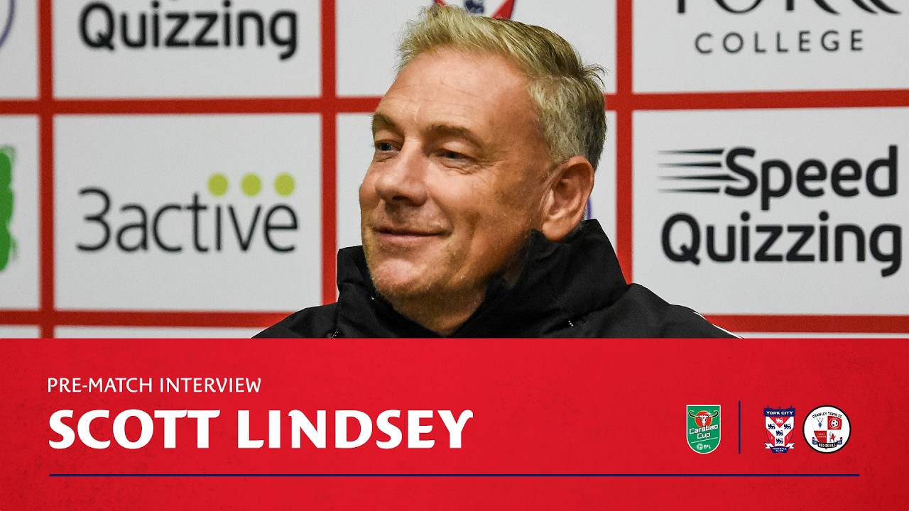 🗣️ Pre-Match Interview | Scott Lindsey | Crawley Town (H)