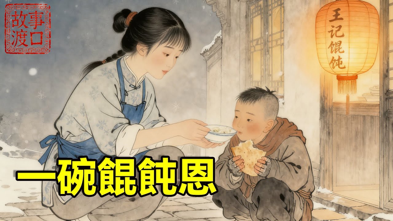 馄饨铺老板女儿總是偷偷送小乞丐热馄饨，十年後，状元郎带万辆黄金守在店門口：「阿姐，我回來報恩了」【故事渡口】#民間故事 #故事分享 #故事