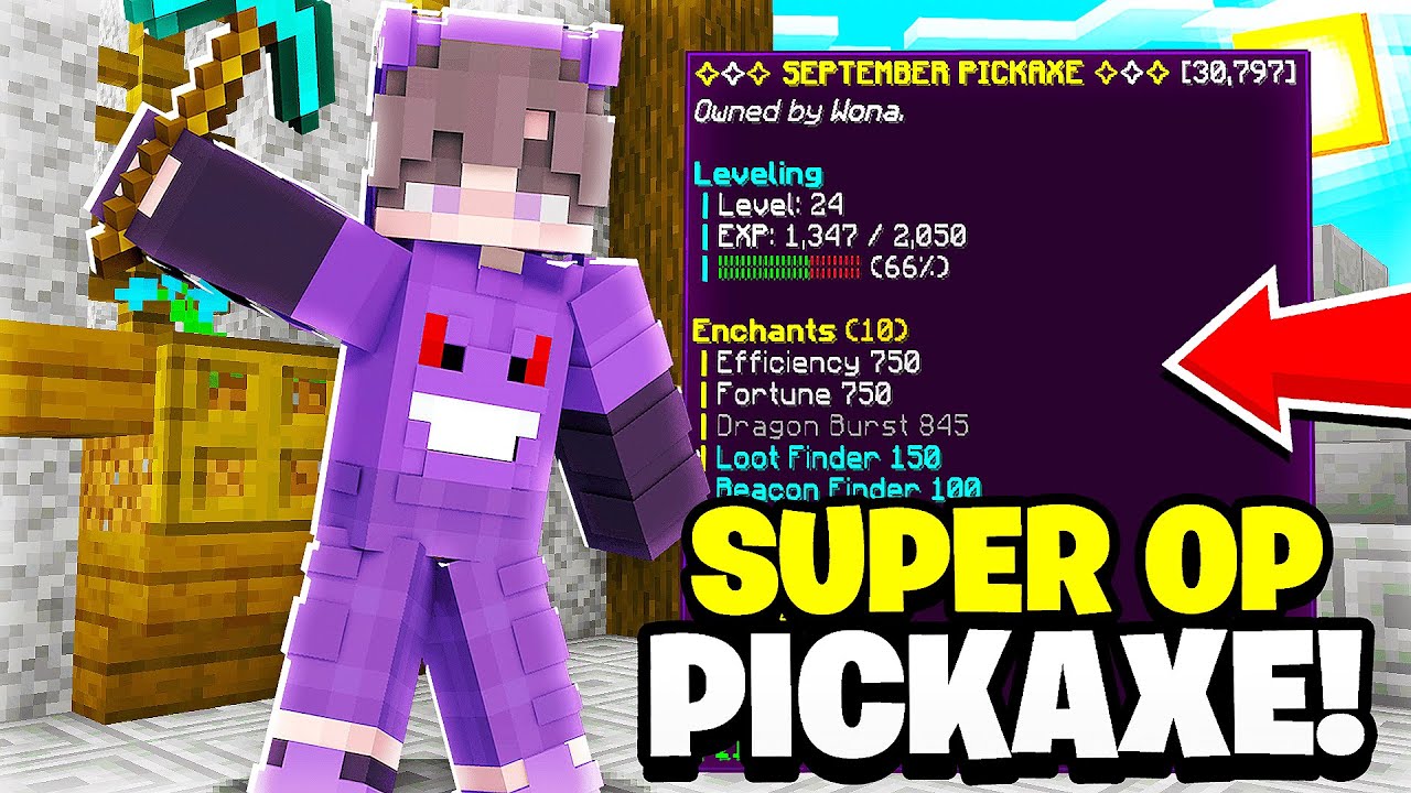 |MINECRAFT|The Most *INSANE* OP Picaxe You Can Get|OPLEGENDS.COM