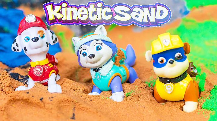 KINETIC SAND  Paw Patrol Play in Kinetic Sand Toys Video
