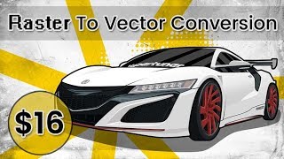 Vector Conversion Service | Raster to Vector in $16 | Uzair Ghazali