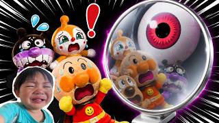 Help! Anpanman and his friends got sucked into the mirror! Tomato Mato
