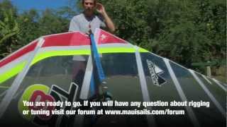 MauiSails TR-8 Race Sail Rigging video