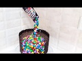 Տորթ  M&M's ..Торт M&M's Детский торт Как собрать и украсить.M&M Gravity Defying Cake.