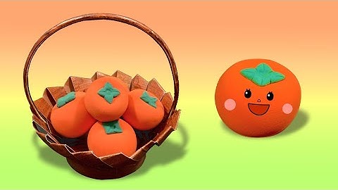 How to Make a Persimmon | Fruit Clay | Play-doh
