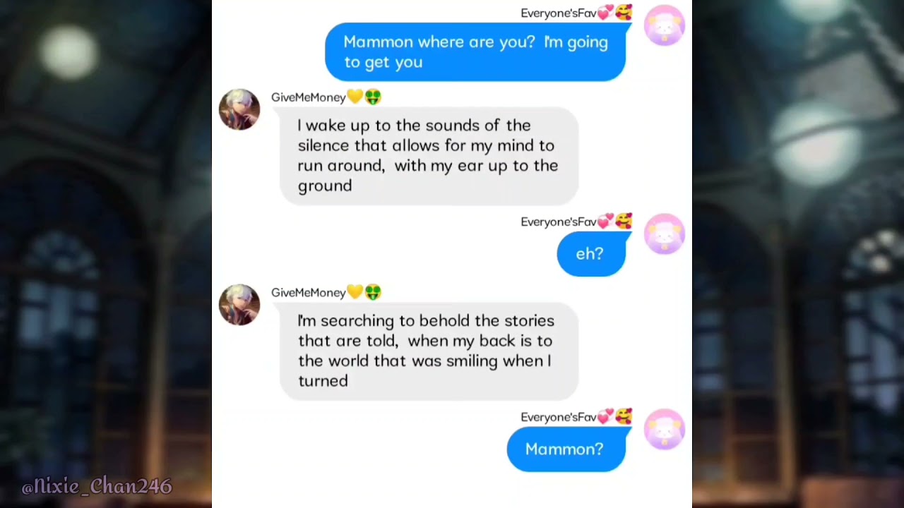 Is Mammon alright? ∥ enemy lyrics prank? ∥ ft.??? ∥ Obey me! Texting story