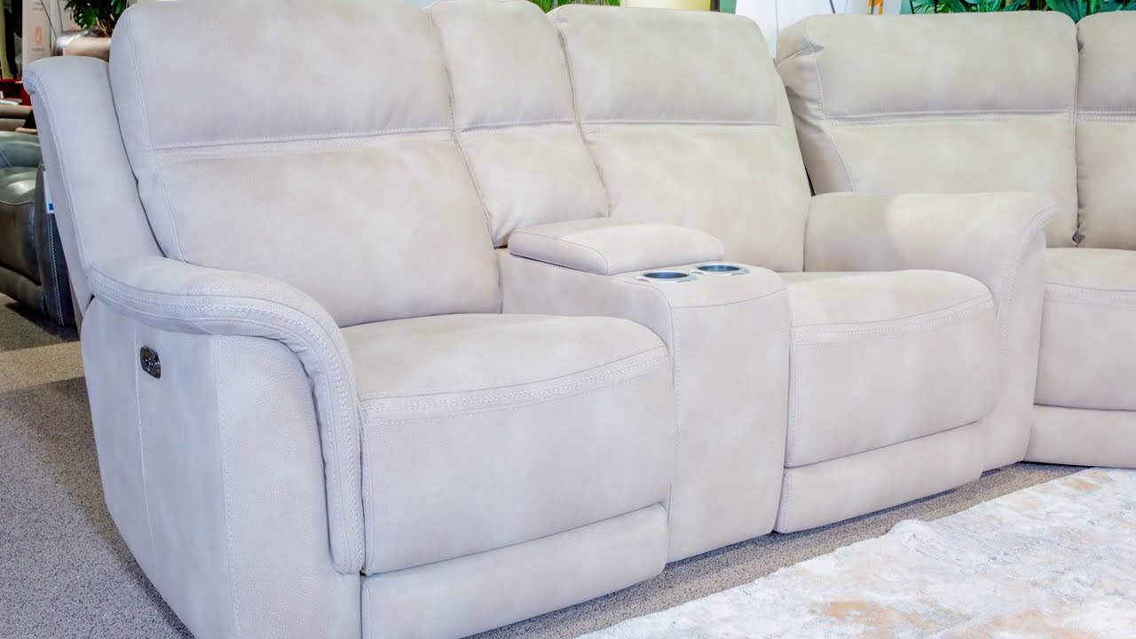 Next-Gen DuraPella Sand Power Reclining Living Room Set from