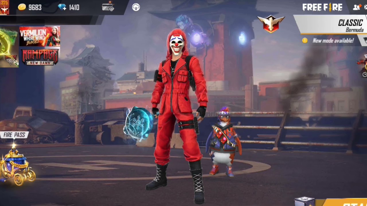 Red Criminal Of My Collection TOP 1 BUNDLE Emotes shots || FREE FIRE 🔥