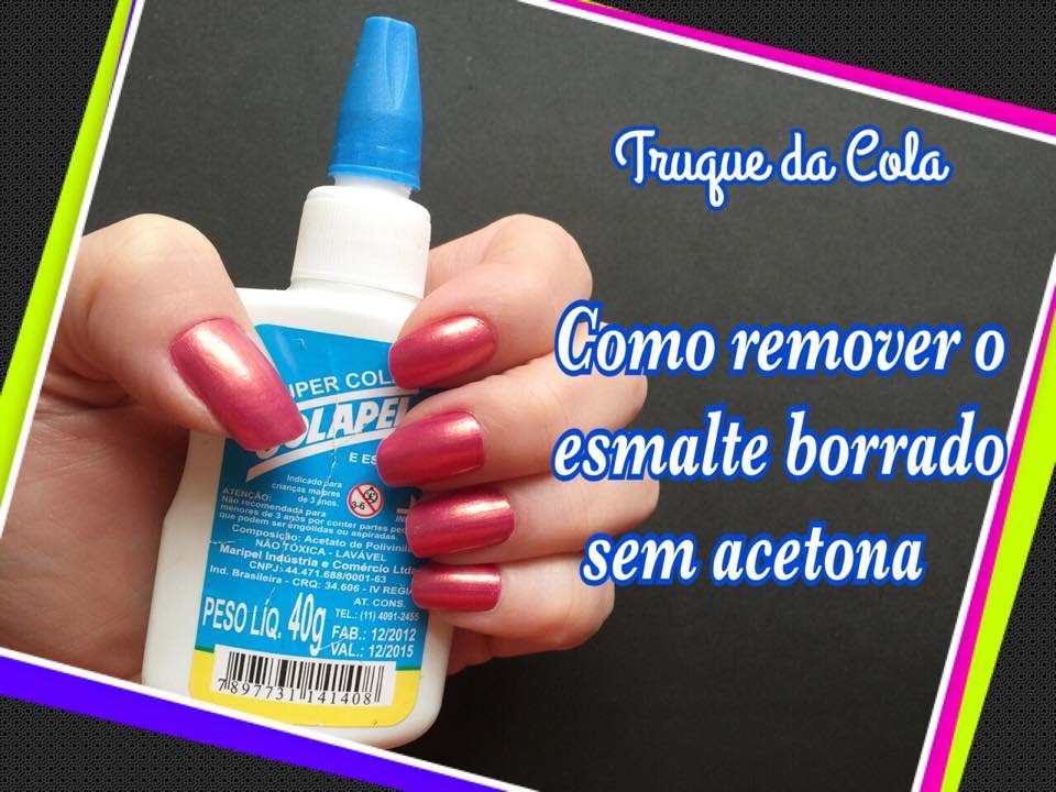 Como remover esmalte borrado sem ACETONA - YouTube