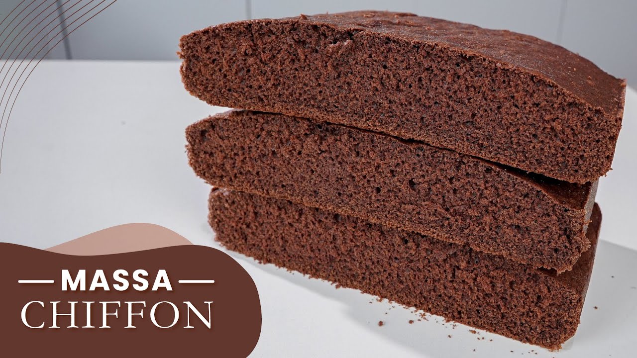 A MELHOR MASSA CHIFFON DE CHOCOLATE | CHEF LÉO OLIVEIRA