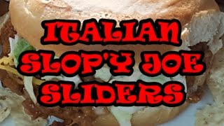 ITALIAN SLOP'Y JOES, RICHARD IN THE KITCHEN