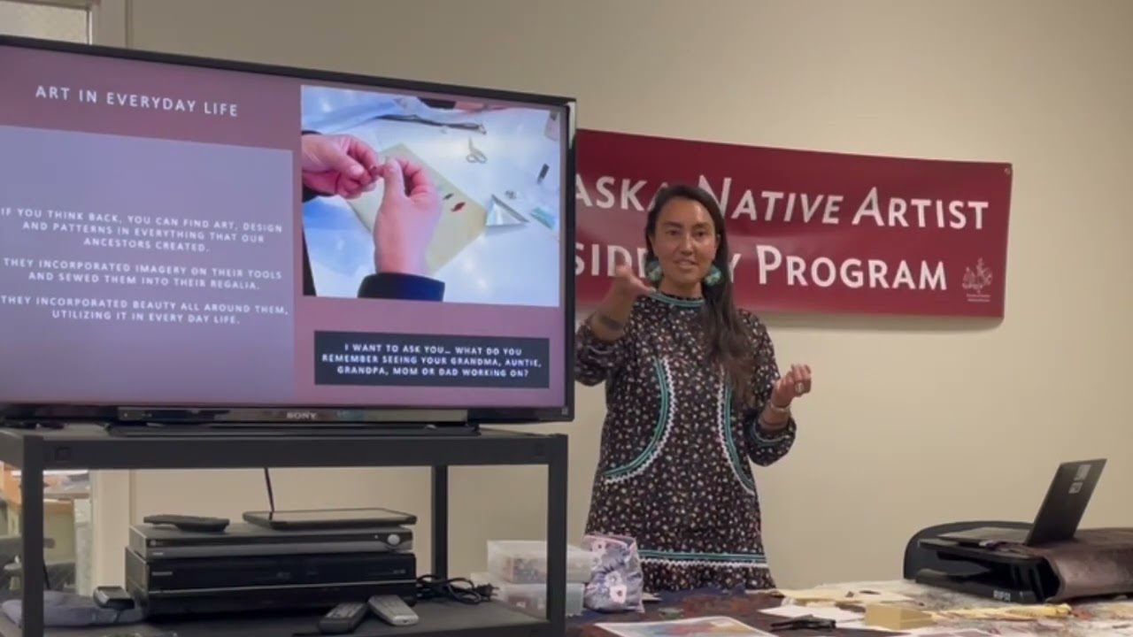 Tina Cupell’aq Harness (Mixed Yup’ik) Artist Talk, How to Carry Our Traditional Style Forward