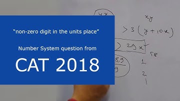 [From CAT 2018] How many two-digit numbers, with a non-zero digit in the units place, are there ..