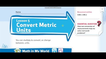 Grade 4 Chapter 12 Lesson 5 Convert Metric Units
