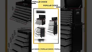 Giantz 15 Drawers Tool Chest Trolley Toolbox 2-in-1 Storage Black& Grey
