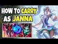Challenger support shows you how to carry as janna  janna support  season 14 league of legends