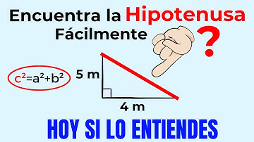 Cómo Buscar la Hipotenusa de un Triángulo Rectángulo Fácilmente