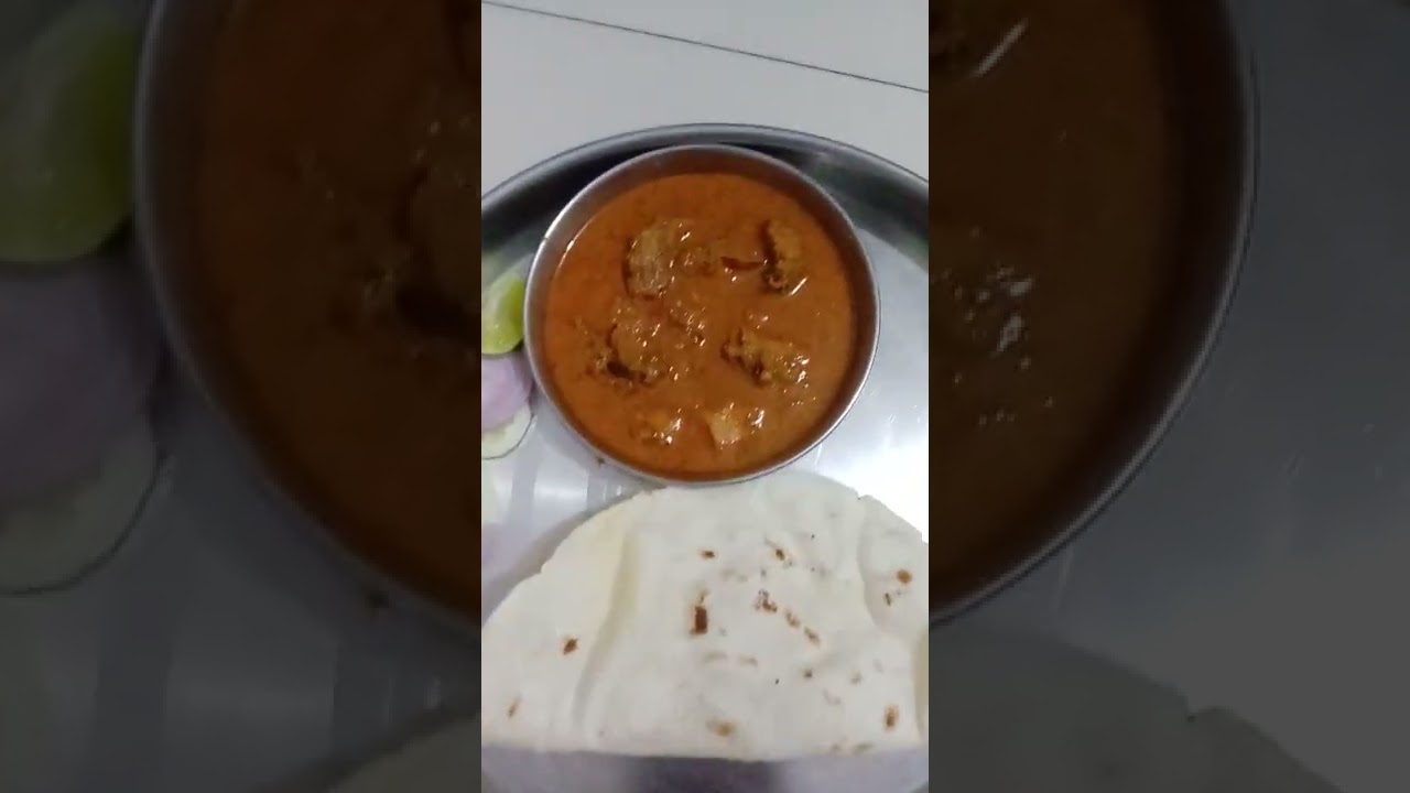 home made malvani chicken curry with bhakri 