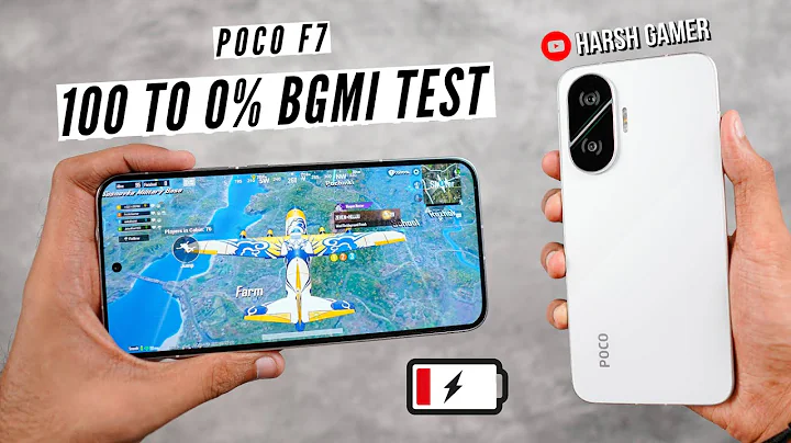 Poco F7 100% To 0% Battery Drain Test | BGMI Test 🔥
