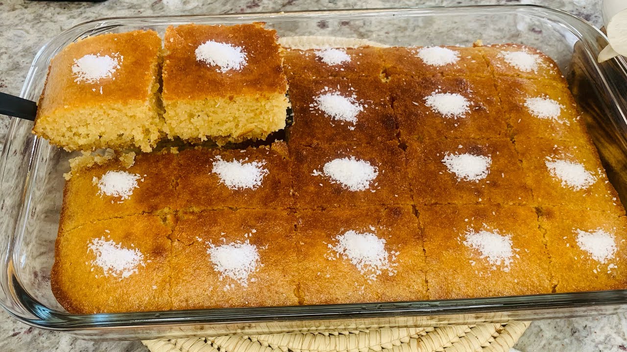 Delicious Basbousa Cake, Middle Eastern Dessert, Trending Ramzan Recipes, Maria's Kitchen Routine