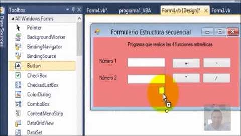 Clase 4 de VBA 2010 - Formulario calculadora básica con Estructura secuencial