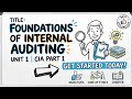 Unit 1 | Foundation of Internal Auditing | Internal Audit | CIA Part 1