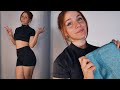 Asmr gym clothes tryon haul  botee gymshark  body engineers honest review