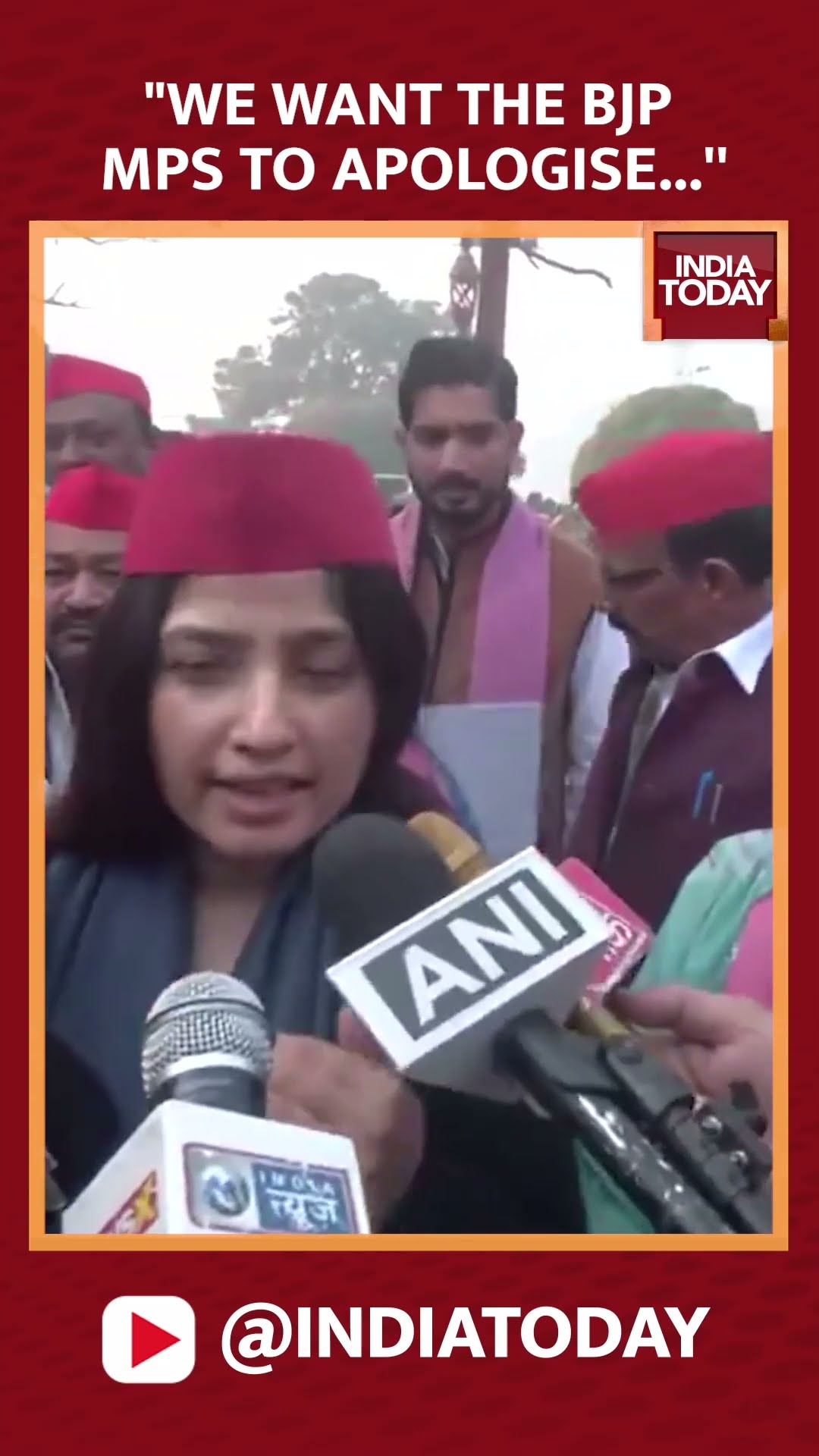 Dimple Yadav Wants The BJP MPs To Apologise Over Ambedkar Comment | India Today News