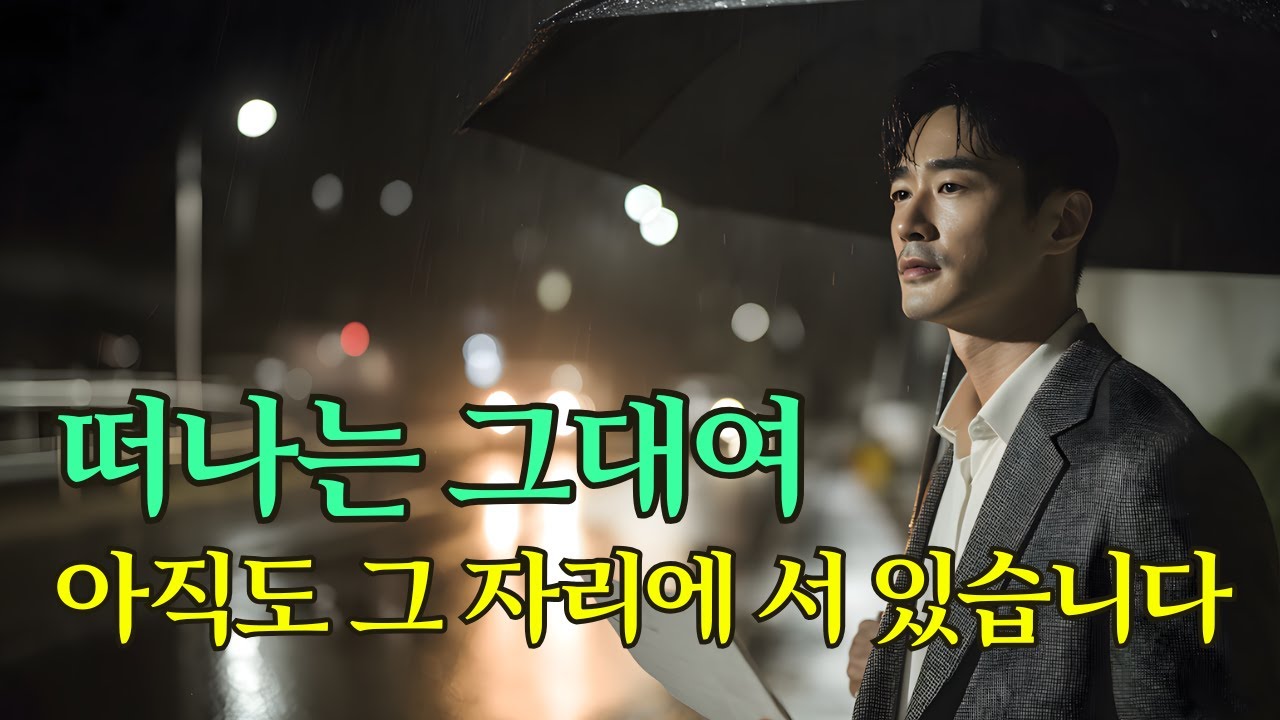 떠나는 그대여 💔 아직도 그 자리에 서 있습니다 | 감성 이별 트로트