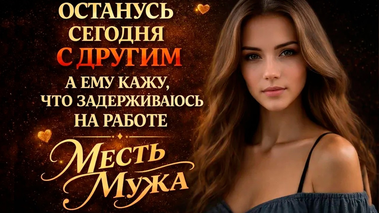 ОСТАНУСЬ СЕГОДНЯ С ДРУГИМ А ЕМУ СКАЖУ ЧТО ЗАДЕРЖИВАЮСЬ НА РАБОТЕ I МЕСТЬ МУЖА