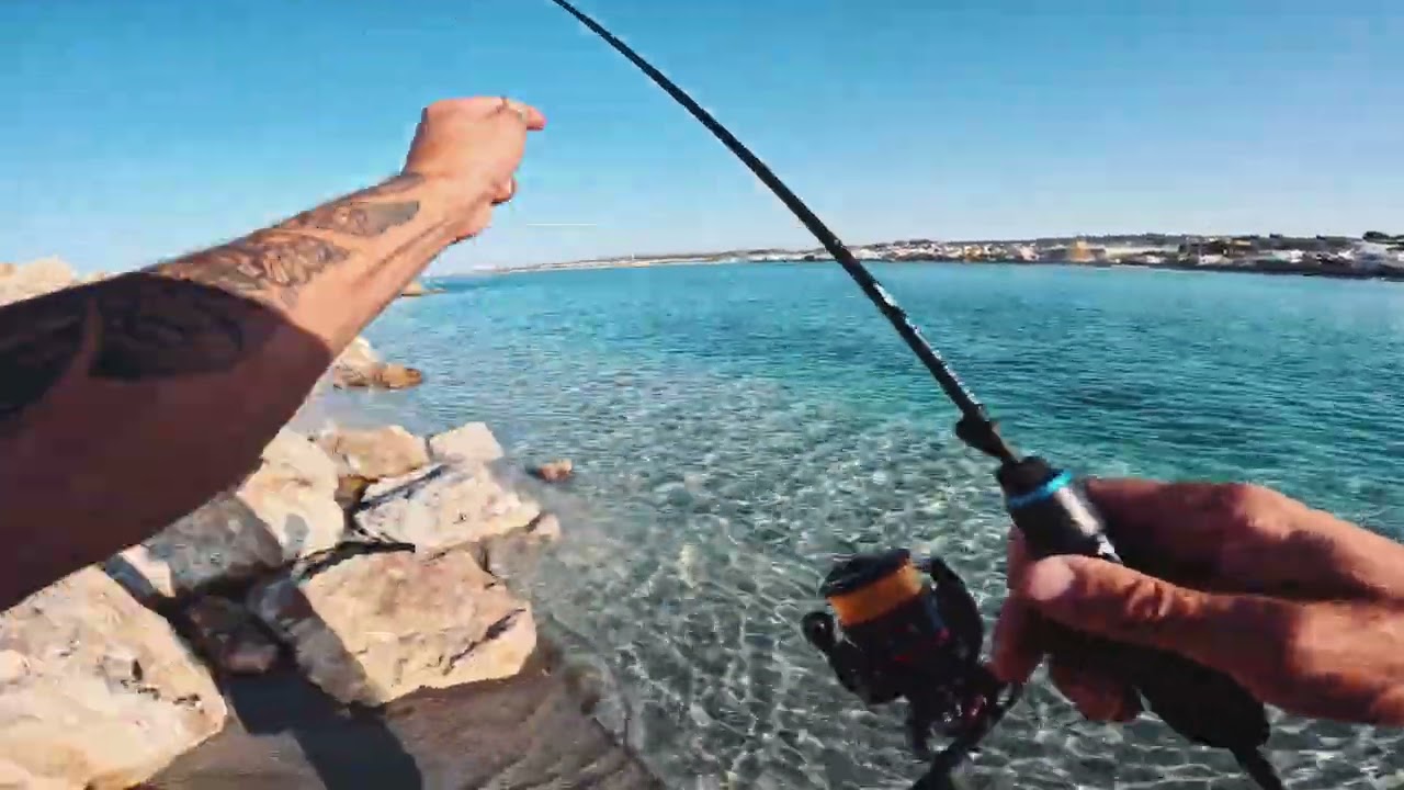 თევზაობა იტალიაში ზღვის პატარა თევზებზე UL fishing italy 🎣🐟
