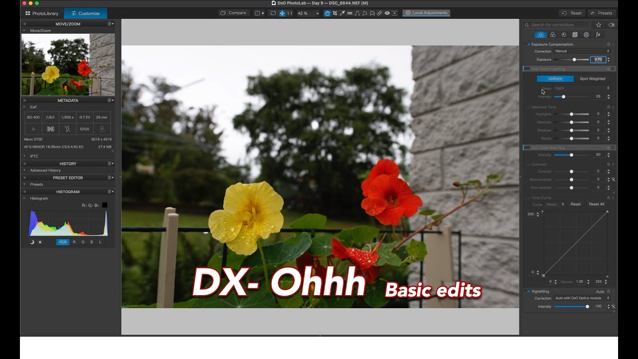 Day 9 of 362 - basic edits with DXO Photolab 5 - YouTube