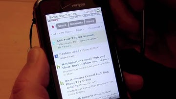 Skyfire 0.9 Beta: facebook, twitter, and Feed Management