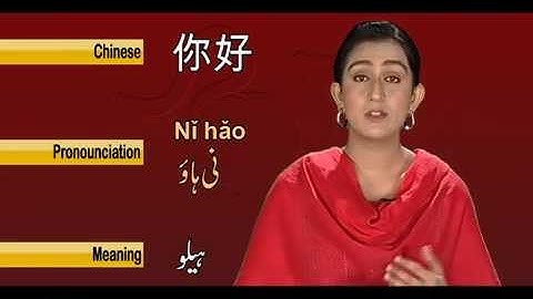 CHINESE Greetings In Urdu | Learn Chinese language.