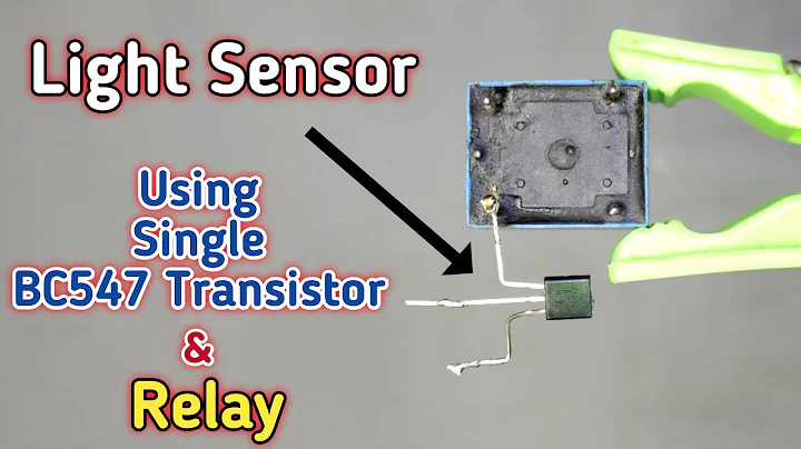 Light Sensor Just Using Single BC547 Transistor & Relay #shorts