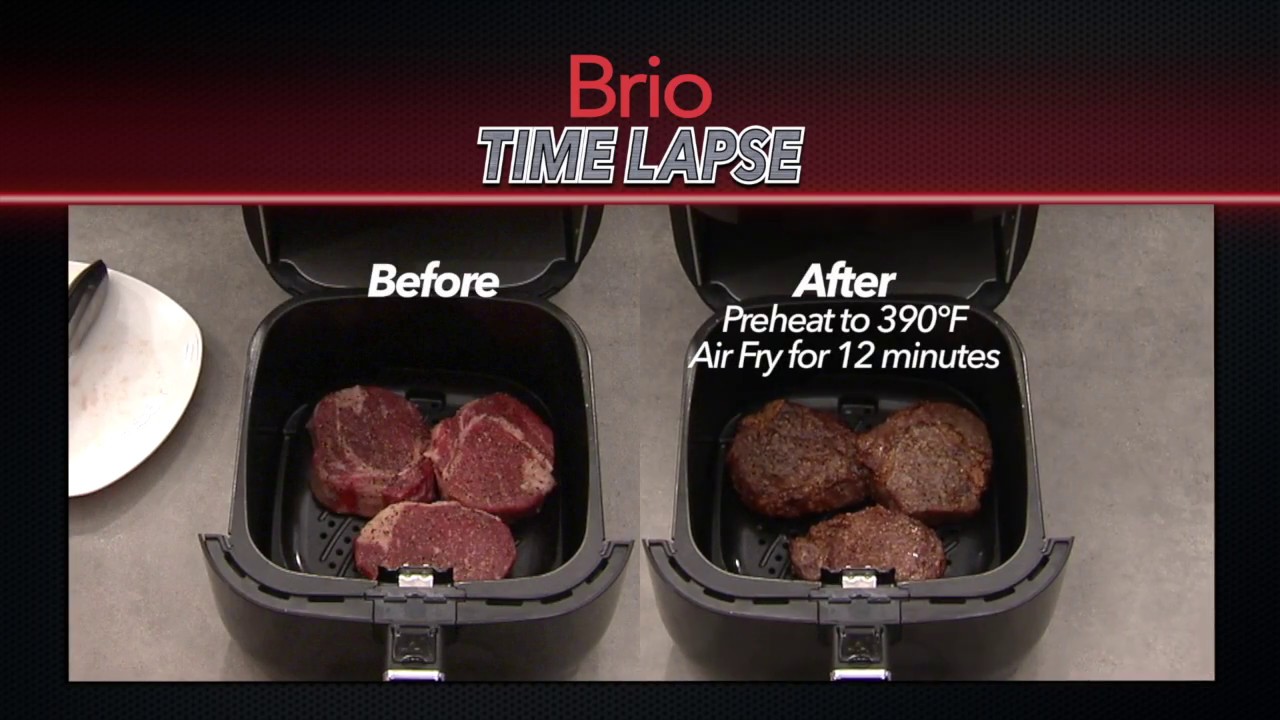 How long to air fry steak