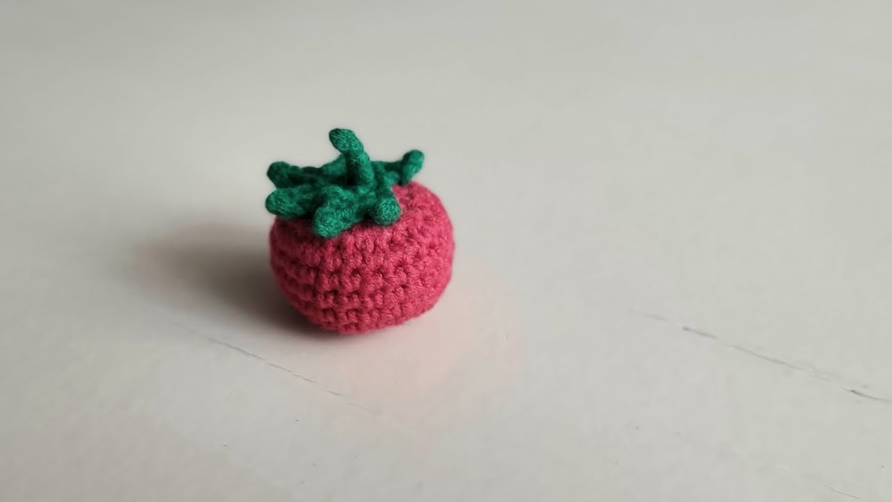 урок: как связать крючком мини-ПОМИДОРА, простой узор