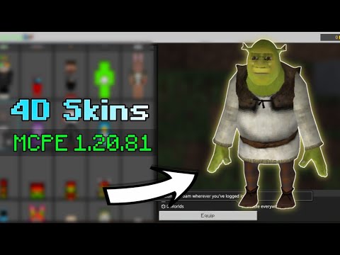 4D/5D Skin Pack for Minecraft PE 1.20.81 | Working on Servers | Android, iOS & PC