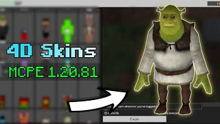 4D/5D Skin Pack for Minecraft PE 1.20.81 | Working on Servers | Android, iOS & PC screenshot 1