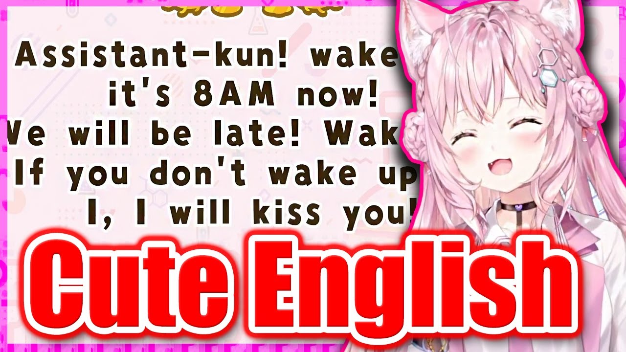 Koyori's Cuteness Reaches Unthinkable Levels Reading English Phrase 【ENG Sub Hololive】