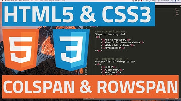 XHTML and CSS Tutorial - 10 - colspan & Annoying People