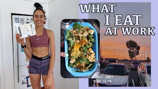 What I eat in a day at work // High protein // First lockdown workday VLOG