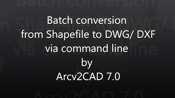 Arcv2CAD batch conversion wildcard naming HD