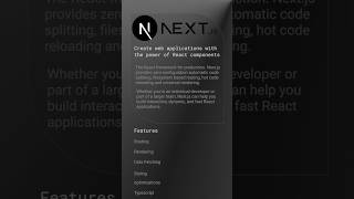 Next.js is the ultimate production-ready React framework.  #NextJS #ReactFramework #WebDevelopment