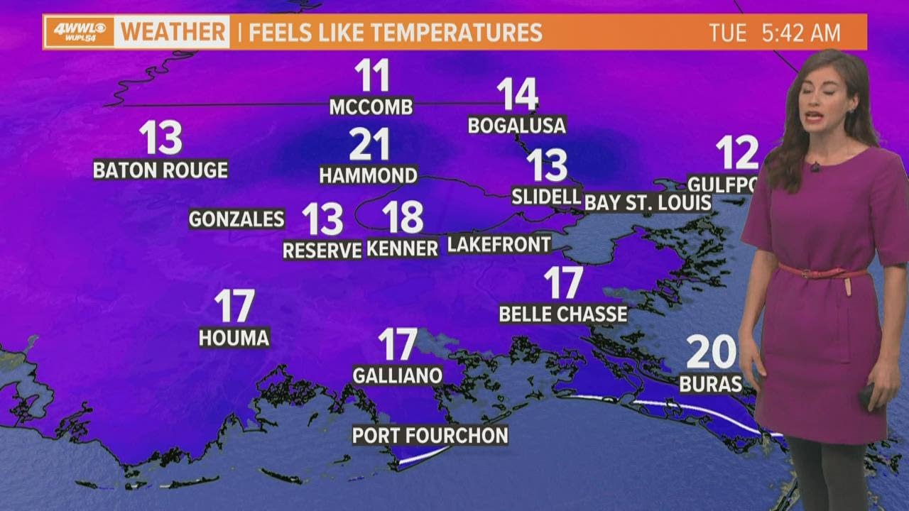 New Orleans wakes up to bitter cold on Mardi Gras Day - YouTube