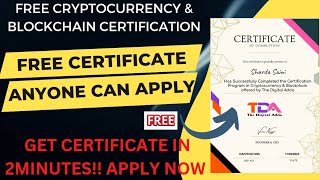 Free Cryptocurrency & Blockchain Certification | Blockchain Free Certificate