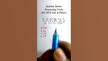 Series| Missing Number Series| Reasoning Classes| Reasoning for SSC CGL GD CHSL| #shorts