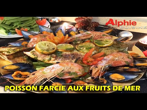 POISSON FARCIE AUX FRUITS DE MER - Spécial Noël