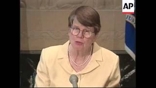 USA: USA: JANET RENO 1993 WACO INCIDENT PRESS CONFERENCE (2)