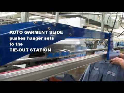 Auto Garment Slide bundled with the Tie-Out Station (In Production Plant)